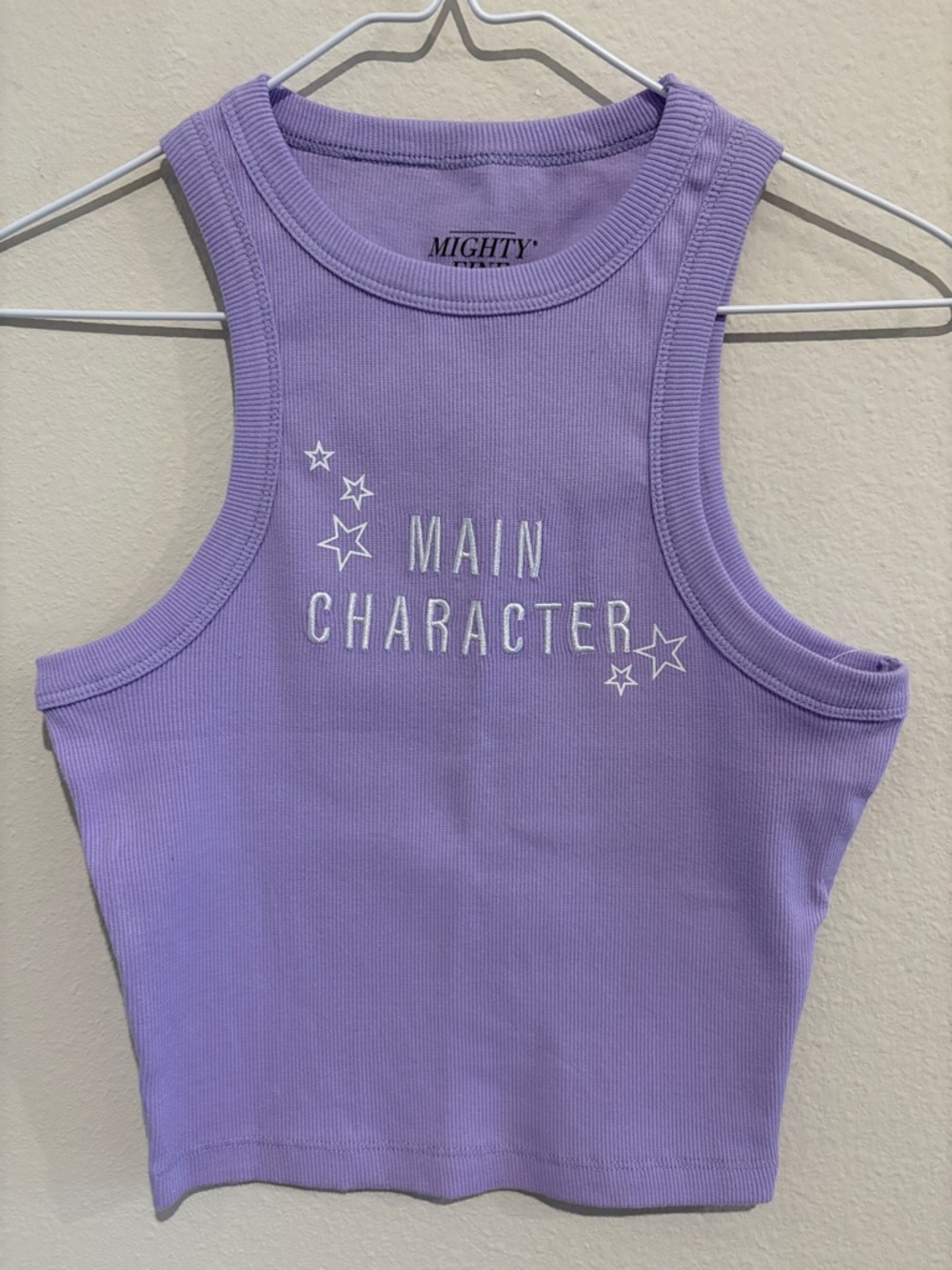 ✨⭐️Lavender "Main Character" Ribbed Tank ✨⭐️🌟 - Picture 3 of 4